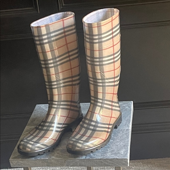 Burberry Knee-High Rain Boots - Picture 1 of 4